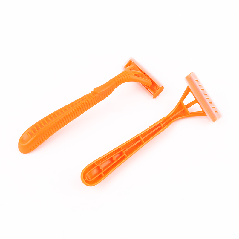 Plastic handle for disposable razor shaver