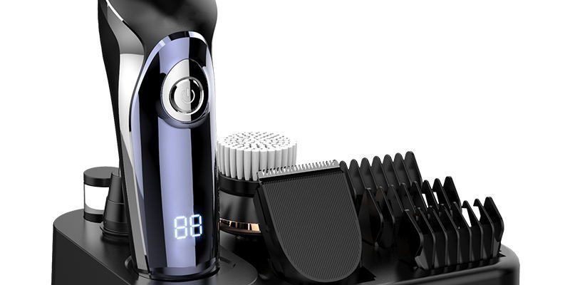 Waterproof electric razor men’s electric shaver (2)